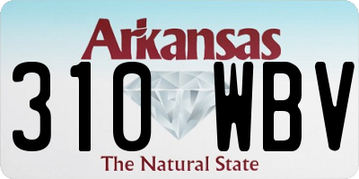 AR license plate 310WBV