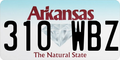 AR license plate 310WBZ