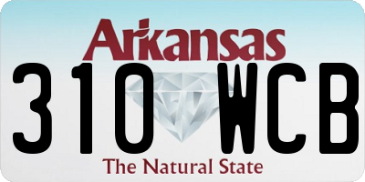 AR license plate 310WCB