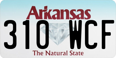 AR license plate 310WCF