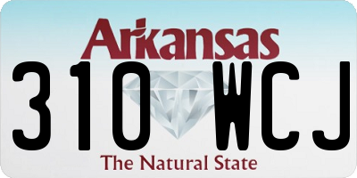 AR license plate 310WCJ