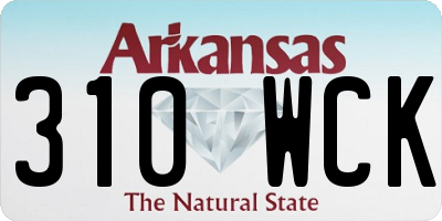 AR license plate 310WCK