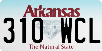 AR license plate 310WCL