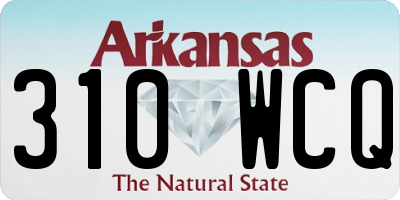AR license plate 310WCQ