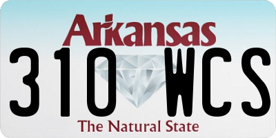 AR license plate 310WCS
