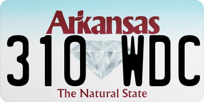 AR license plate 310WDC
