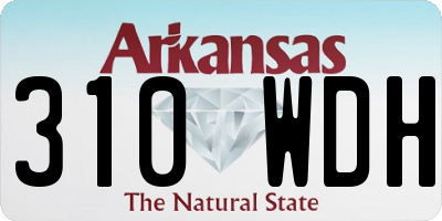 AR license plate 310WDH