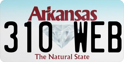 AR license plate 310WEB