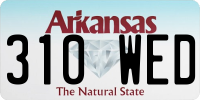 AR license plate 310WED