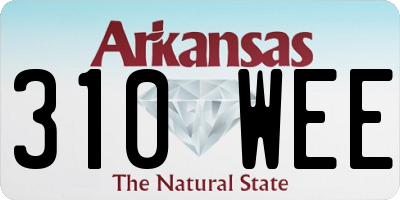 AR license plate 310WEE