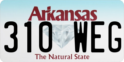 AR license plate 310WEG