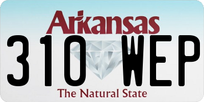 AR license plate 310WEP
