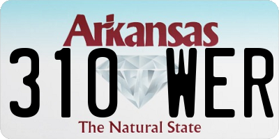 AR license plate 310WER