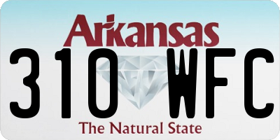AR license plate 310WFC