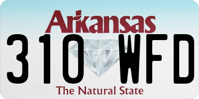 AR license plate 310WFD