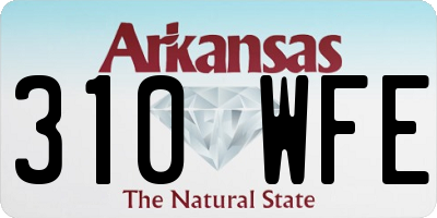 AR license plate 310WFE