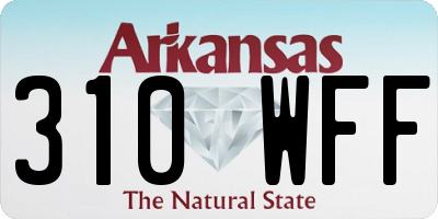 AR license plate 310WFF