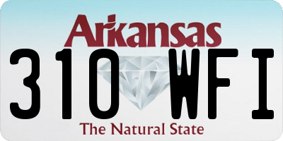 AR license plate 310WFI
