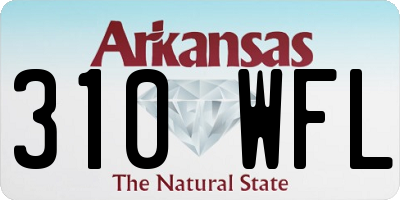AR license plate 310WFL