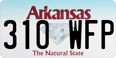 AR license plate 310WFP