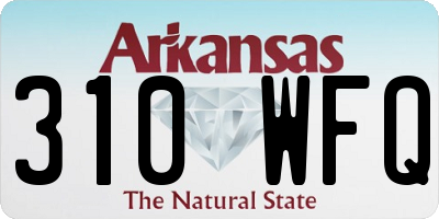 AR license plate 310WFQ