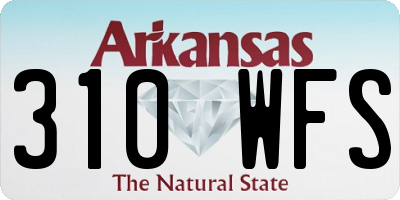 AR license plate 310WFS