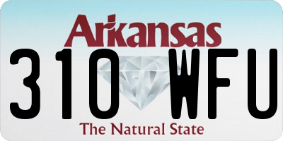 AR license plate 310WFU