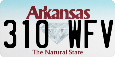 AR license plate 310WFV