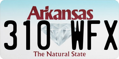 AR license plate 310WFX
