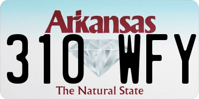 AR license plate 310WFY