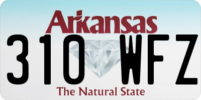 AR license plate 310WFZ