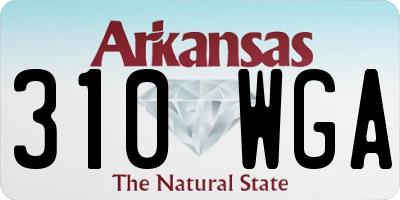 AR license plate 310WGA