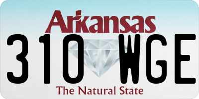AR license plate 310WGE