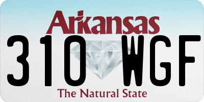 AR license plate 310WGF