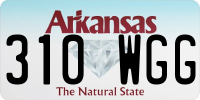 AR license plate 310WGG