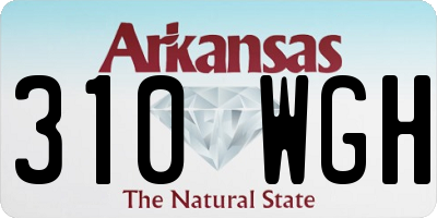 AR license plate 310WGH