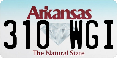 AR license plate 310WGI