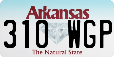 AR license plate 310WGP