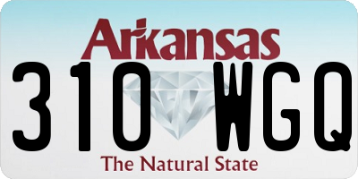 AR license plate 310WGQ