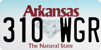 AR license plate 310WGR