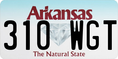 AR license plate 310WGT