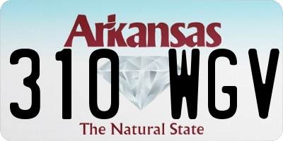 AR license plate 310WGV