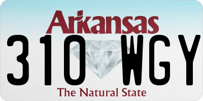 AR license plate 310WGY