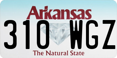 AR license plate 310WGZ