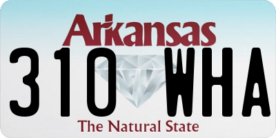 AR license plate 310WHA