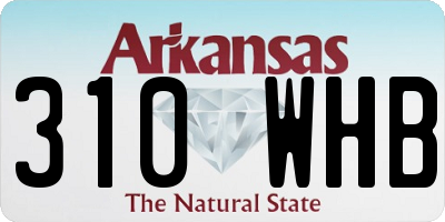 AR license plate 310WHB