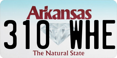 AR license plate 310WHE