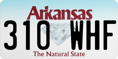 AR license plate 310WHF