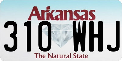 AR license plate 310WHJ