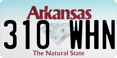 AR license plate 310WHN